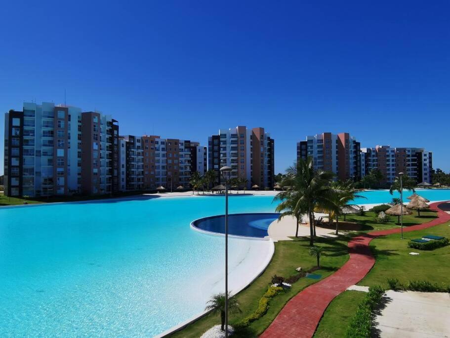 Departamento Con Laguna Artificial Cancun Exterior photo